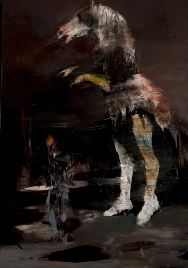 Centaur huntress. 2019, cm 120x100, oil on canvas.