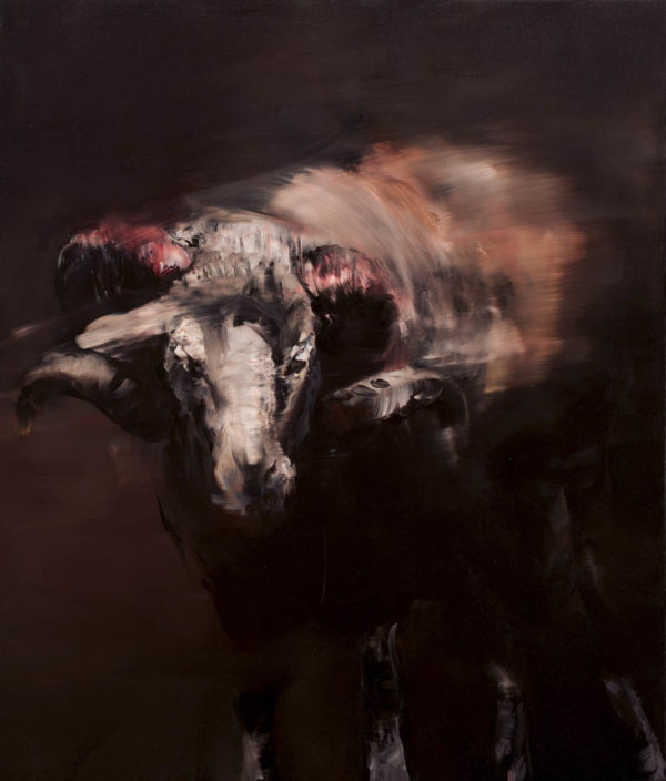 The ram. 2019, cm 70x60, oil on canvas.