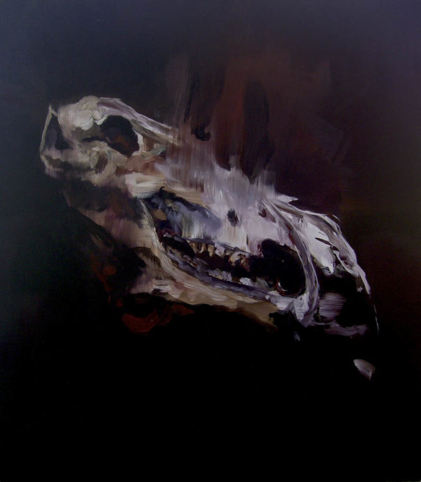 Quello che rimane, primo atto: animalità. 2018, cm 70x60, oil on canvas.